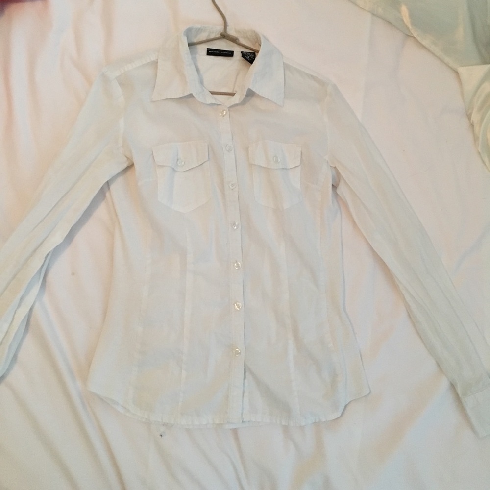 White button down